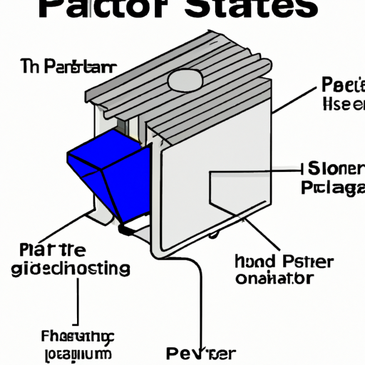 An illustration of a cooling system with labeled parts.